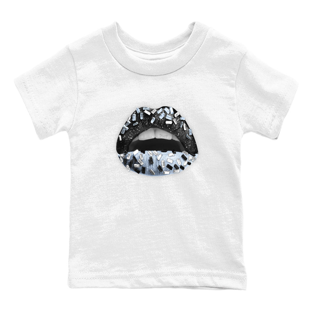 AJ6 White Black shirts to match jordans Lips Jewel sneaker match tees Air Jordan 6 White Black SNRT Sneaker Tees streetwear brand Baby and Youth White 2 cotton tee