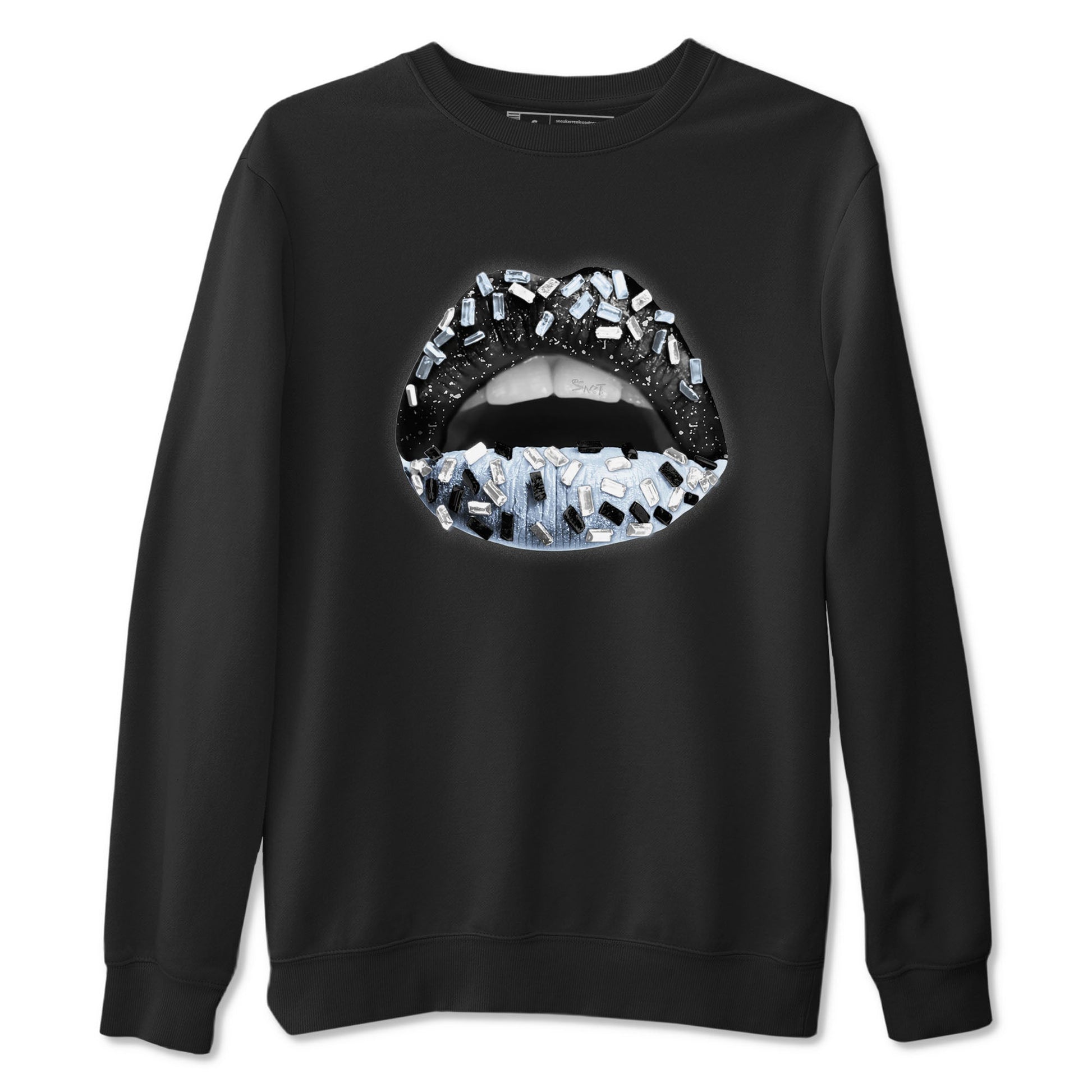AJ6 White Black shirts to match jordans Lips Jewel sneaker match tees Air Jordan 6 White Black SNRT Sneaker Tees streetwear brand Black 2 unisex cotton tee