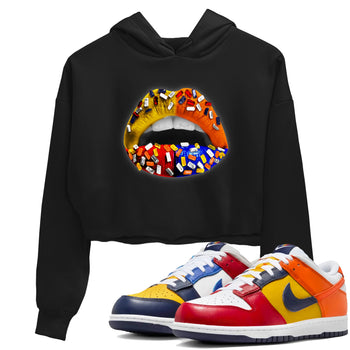 Dunk What The t shirts to match sneakers Lips Jewel sneaker match tees Dunk Low CO.JP What The shirt SNRT Sneaker Tees unisex cotton Black 1 crop tee
