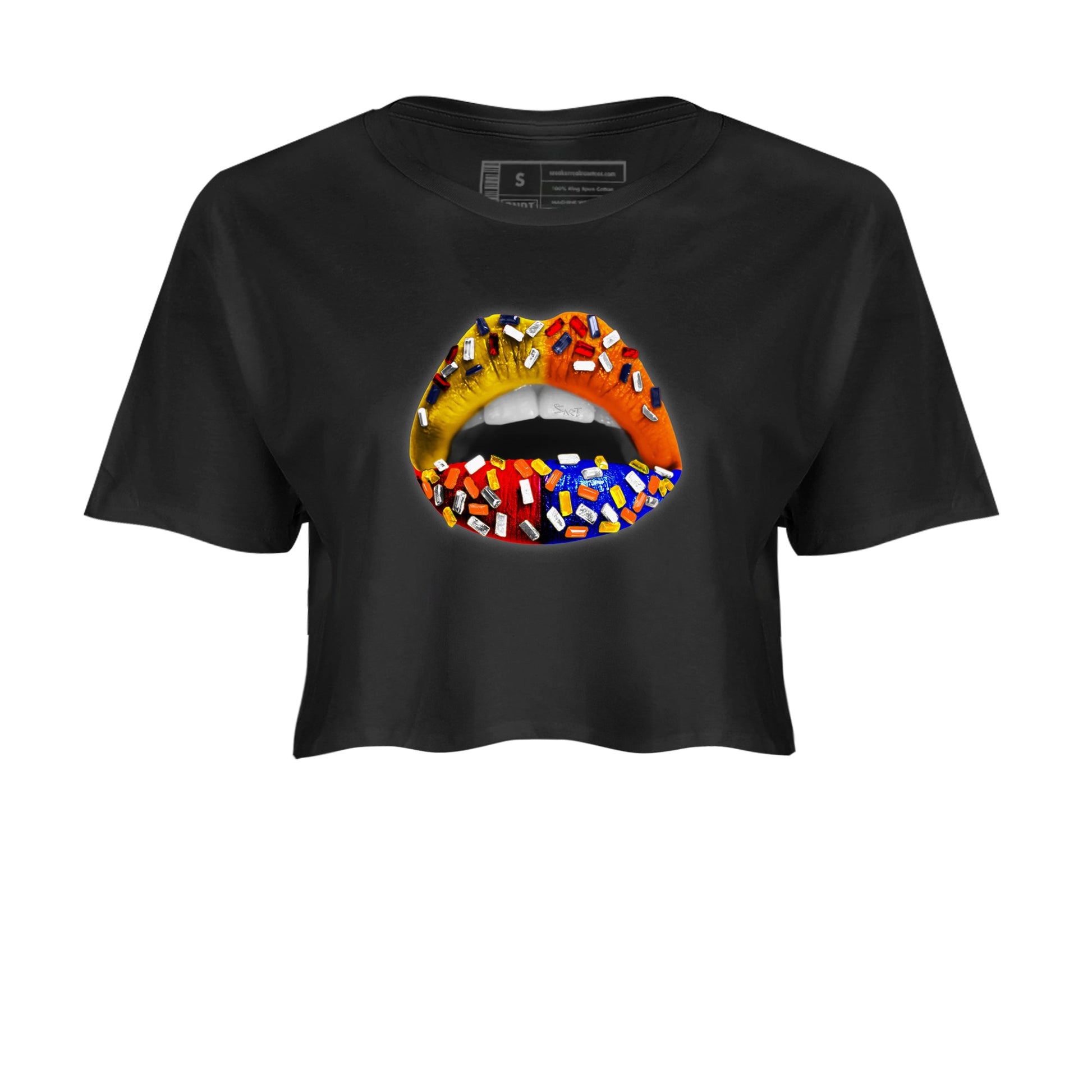 Dunk What The t shirts to match sneakers Lips Jewel sneaker match tees Dunk Low CO.JP What The shirt SNRT Sneaker Tees unisex cotton Black 2 crop tee
