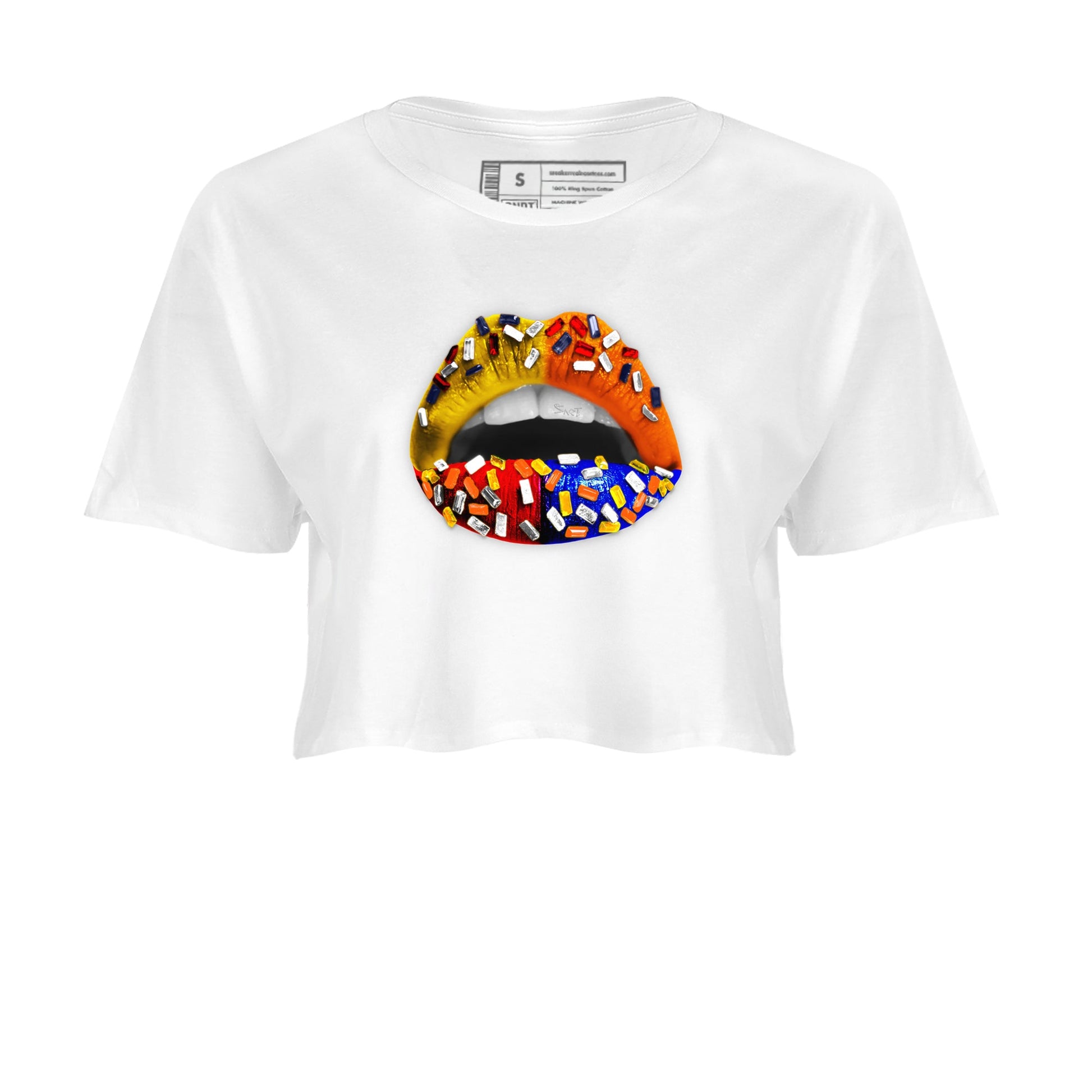 Dunk What The t shirts to match sneakers Lips Jewel sneaker match tees Dunk Low CO.JP What The shirt SNRT Sneaker Tees unisex cotton White 2 crop tee