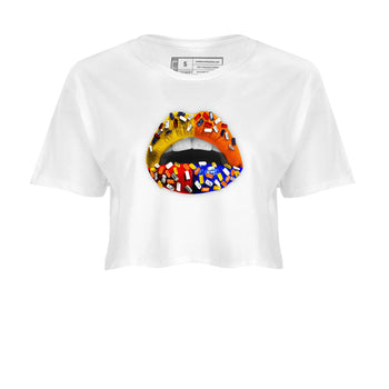 Dunk What The t shirts to match sneakers Lips Jewel sneaker match tees Dunk Low CO.JP What The shirt SNRT Sneaker Tees unisex cotton White 2 crop tee
