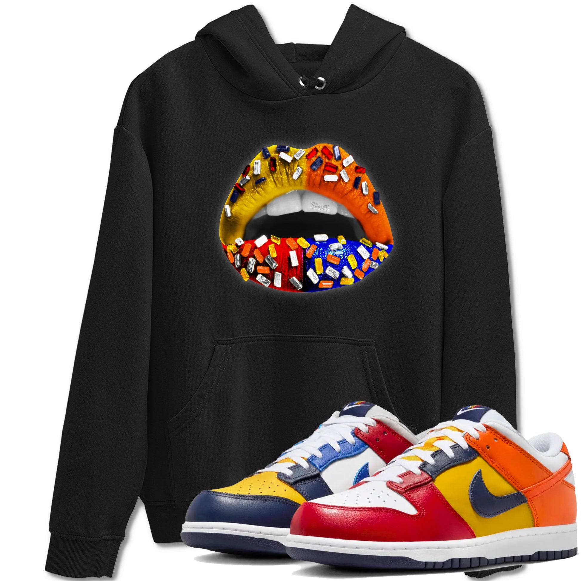 Dunk What The t shirts to match sneakers Lips Jewel sneaker match tees Dunk Low CO.JP What The shirt SNRT Sneaker Tees unisex cotton Black 1 shirts
