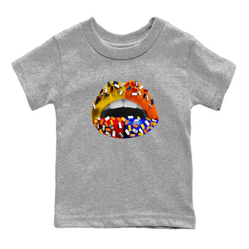 Dunk What The t shirts to match sneakers Lips Jewel sneaker match tees Dunk Low CO.JP What The shirt SNRT Sneaker Tees Youth Baby Heather Grey 2 tee