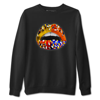 Dunk What The t shirts to match sneakers Lips Jewel sneaker match tees Dunk Low CO.JP What The shirt SNRT Sneaker Tees unisex cotton Black 2 shirts