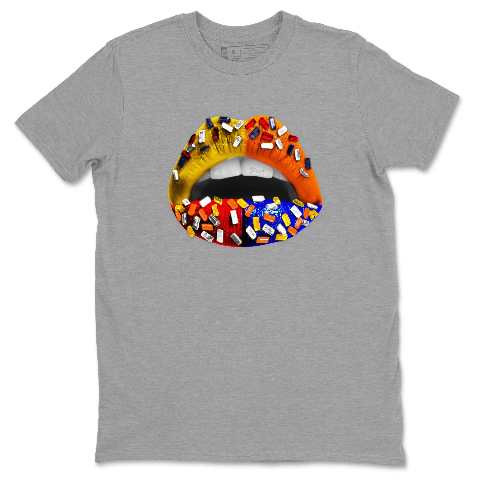 Dunk What The t shirts to match sneakers Lips Jewel sneaker match tees Dunk Low CO.JP What The shirt SNRT Sneaker Tees unisex cotton Heather Grey 2 shirts