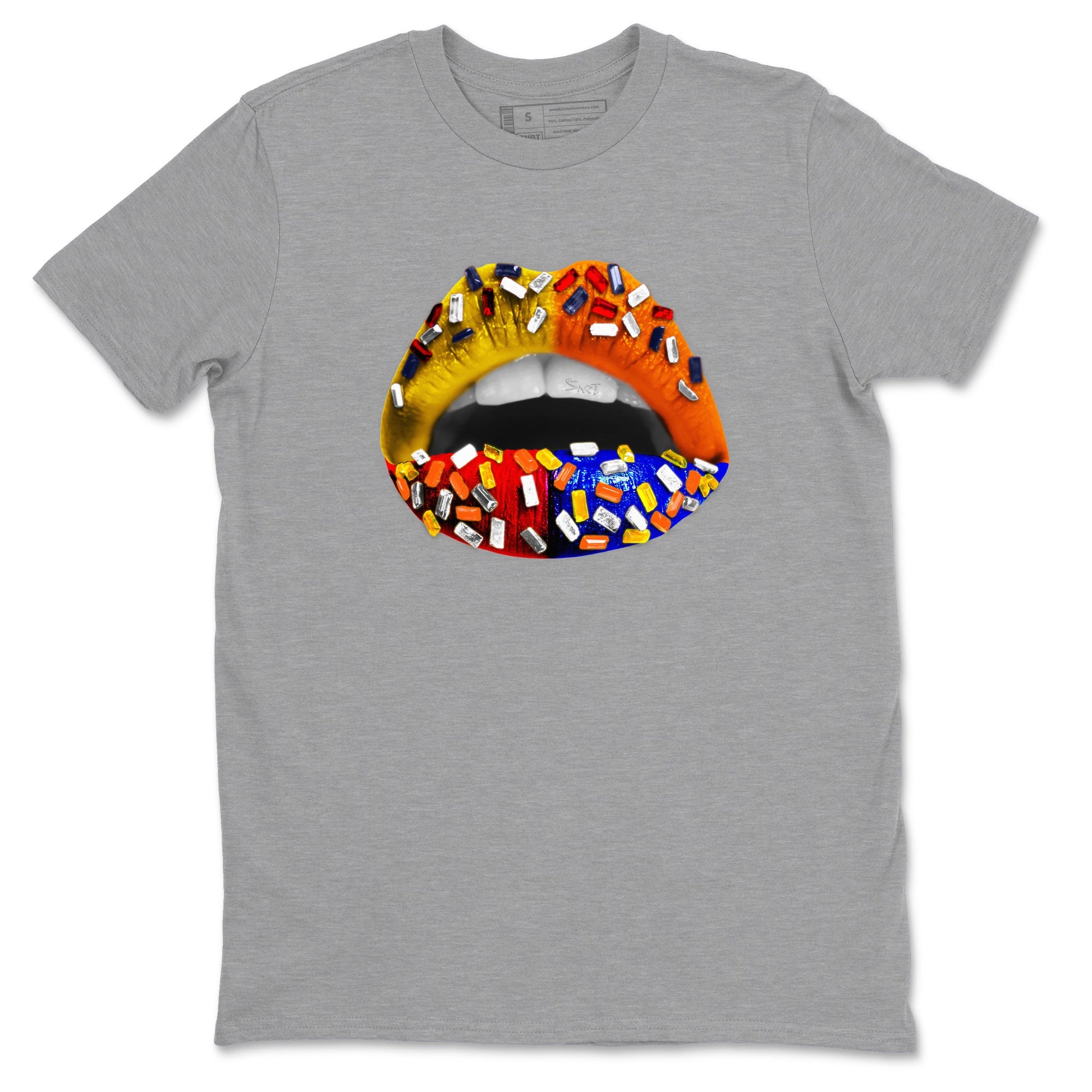 Dunk What The t shirts to match sneakers Lips Jewel sneaker match tees Dunk Low CO.JP What The shirt SNRT Sneaker Tees unisex cotton Heather Grey 2 shirts