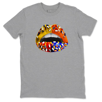 Dunk What The t shirts to match sneakers Lips Jewel sneaker match tees Dunk Low CO.JP What The shirt SNRT Sneaker Tees unisex cotton Heather Grey 2 shirts