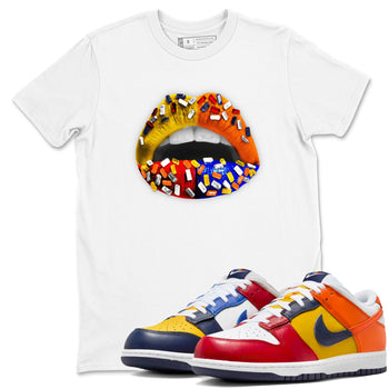 Dunk What The t shirts to match sneakers Lips Jewel sneaker match tees Dunk Low CO.JP What The shirt SNRT Sneaker Tees unisex cotton White 1 shirts