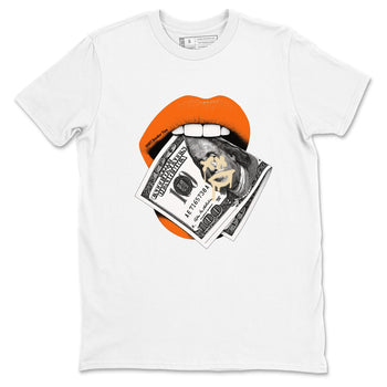 Lips Money sneaker match t-shirt styled to complete your fit with the Air Jordan 3 Starfish sneakers, shown in White 2.