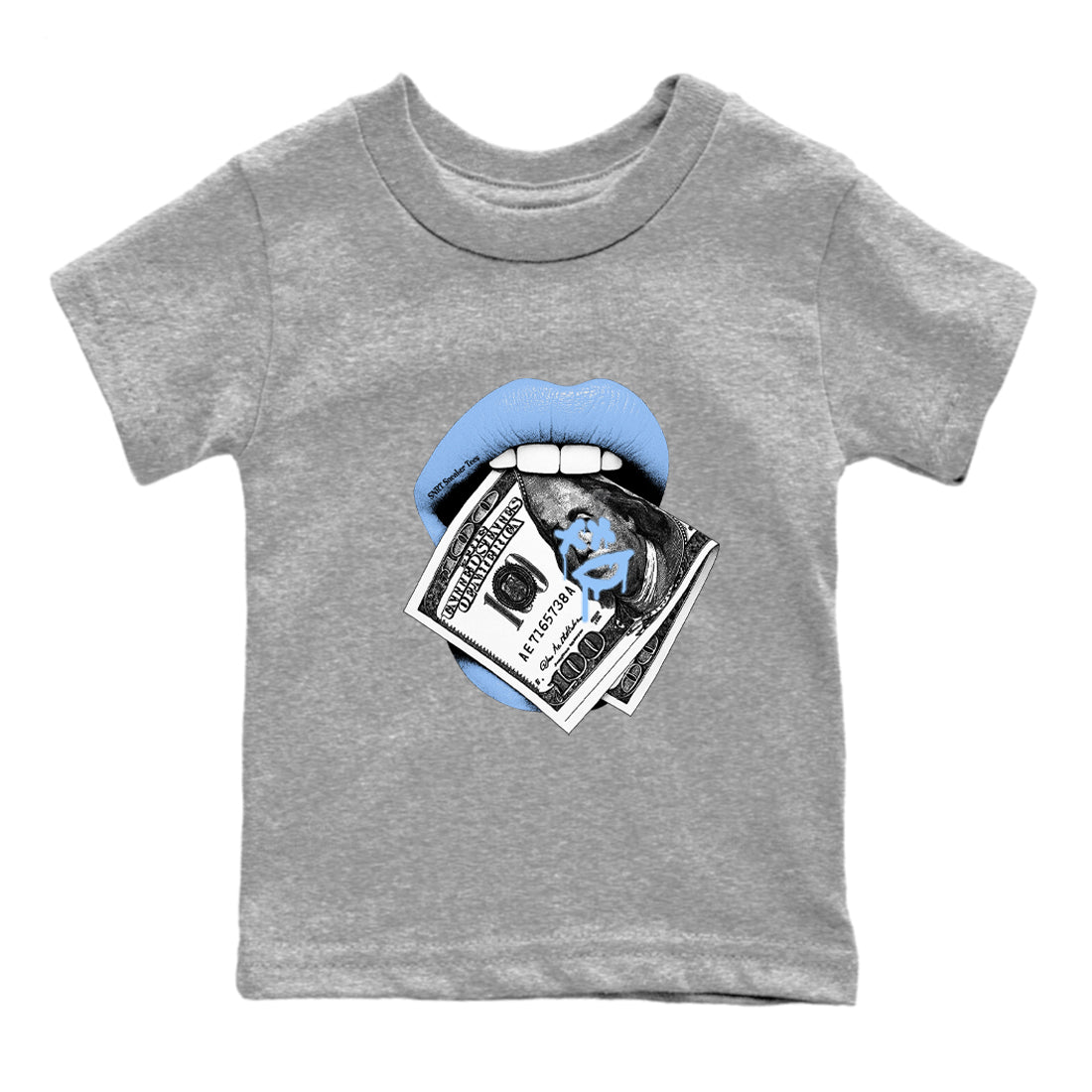AJ4 Forget Me Not best t-shirt for sneakerheads family Lips Money sneaker match tees Air Jordan 4 Forget Me Not graphic sneaker matching shirts SNRT Sneaker Tees Youth Baby Heather Grey 2 tee