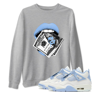 AJ4 Forget Me Not best t-shirt for sneakerheads family Lips Money sneaker match tees Air Jordan 4 Forget Me Not graphic sneaker matching shirts SNRT Sneaker Tees unisex cotton Heather Grey 1 shirts