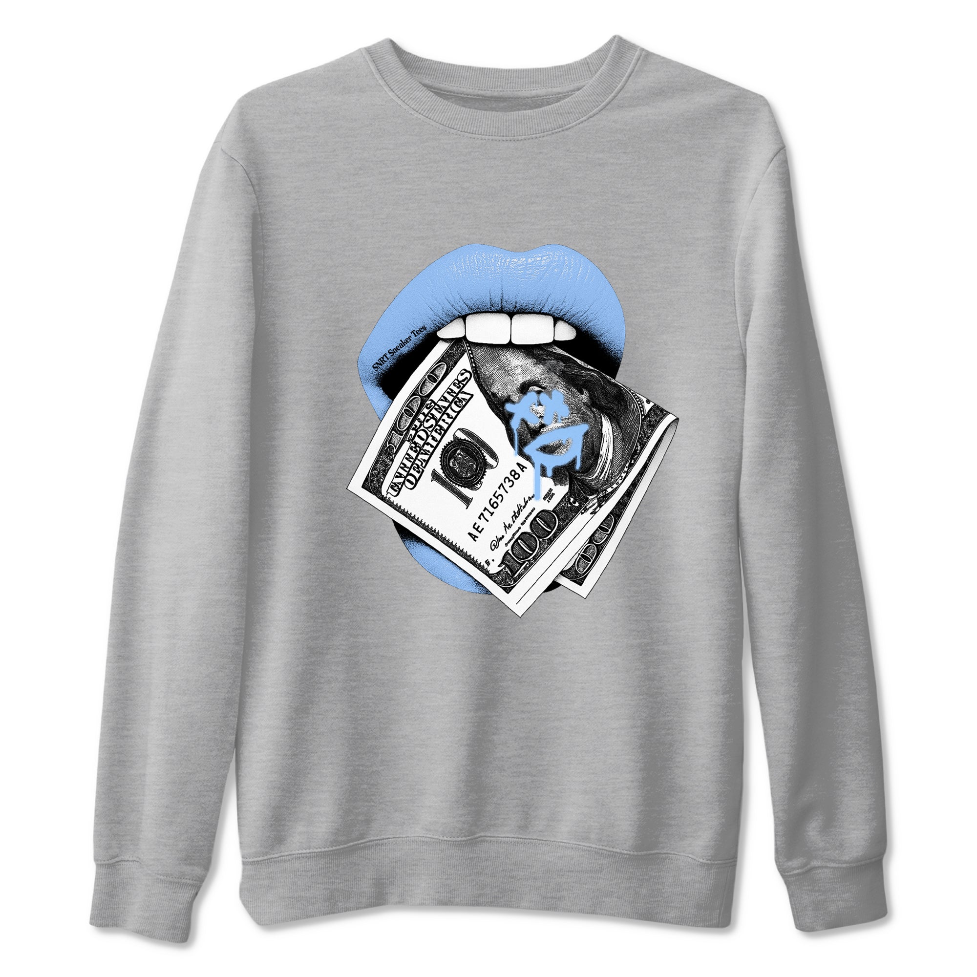 AJ4 Forget Me Not best t-shirt for sneakerheads family Lips Money sneaker match tees Air Jordan 4 Forget Me Not graphic sneaker matching shirts SNRT Sneaker Tees unisex cotton Heather Grey 2 shirts