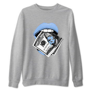 AJ4 Forget Me Not best t-shirt for sneakerheads family Lips Money sneaker match tees Air Jordan 4 Forget Me Not graphic sneaker matching shirts SNRT Sneaker Tees unisex cotton Heather Grey 2 shirts