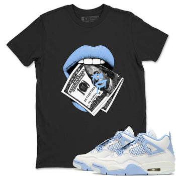 AJ4 Forget Me Not best t-shirt for sneakerheads family Lips Money sneaker match tees Air Jordan 4 Forget Me Not graphic sneaker matching shirts SNRT Sneaker Tees unisex cotton Black 1 shirts