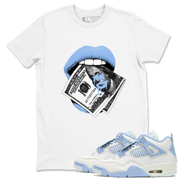 AJ4 Forget Me Not best t-shirt for sneakerheads family Lips Money sneaker match tees Air Jordan 4 Forget Me Not graphic sneaker matching shirts SNRT Sneaker Tees unisex cotton White 1 shirts