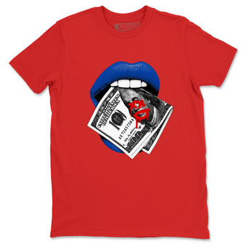 Sneaker match tees – Sneaker Tees To Match Jordan 4 Retro Rare Air Shoes – Lips Money Tee Red 2