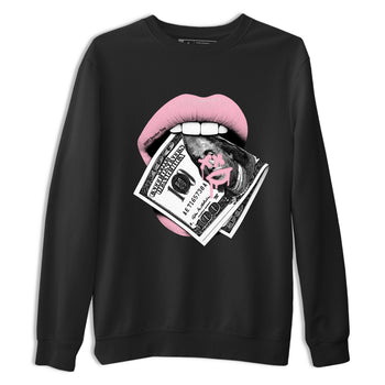 Sneaker Threads – Sneaker Threads To Match Air Jordan 5 35th Anniversary Shoes – Lips Money Tee Black 2