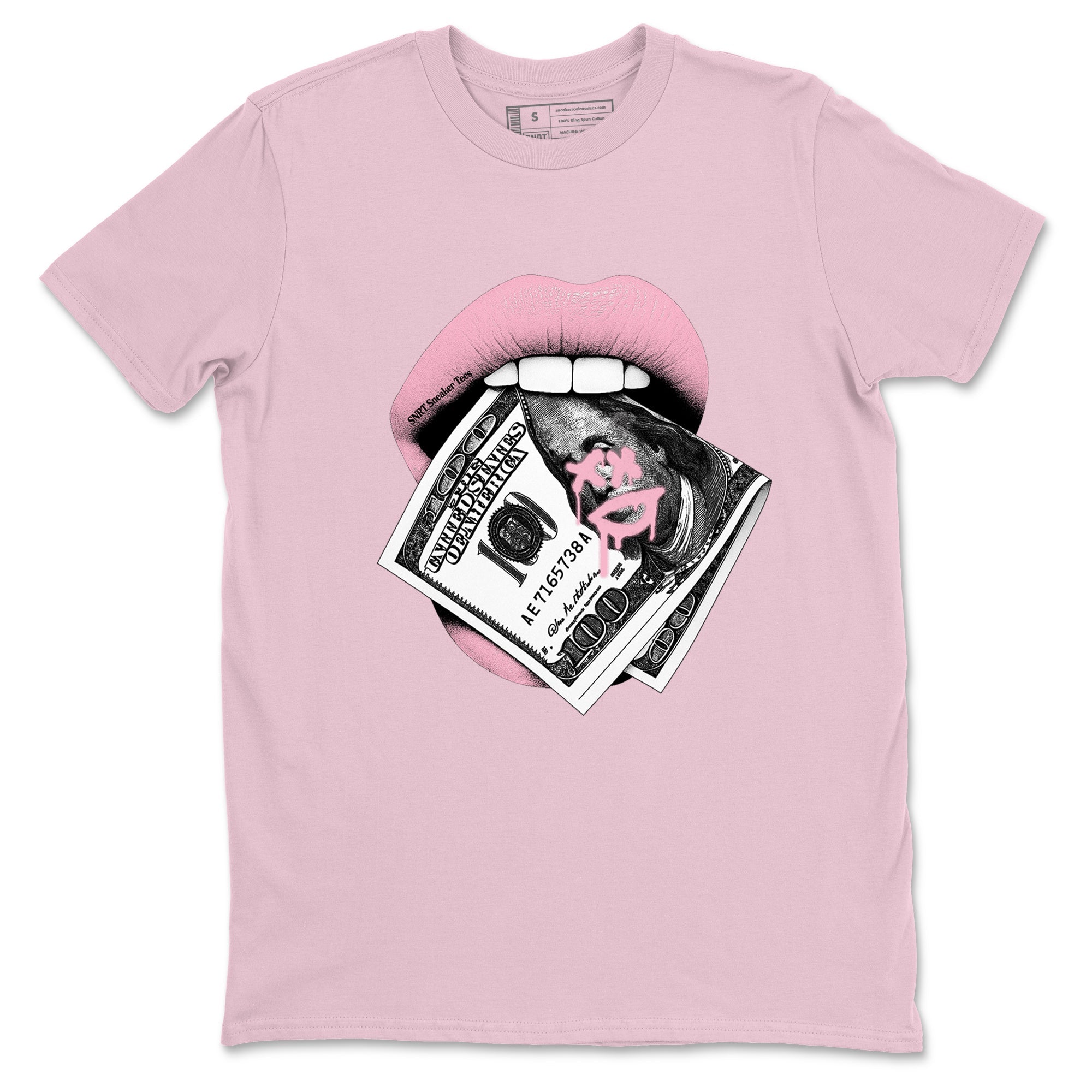 Sneaker Threads – Sneaker Threads To Match Air Jordan 5 35th Anniversary Shoes – Lips Money Tee Pink 2