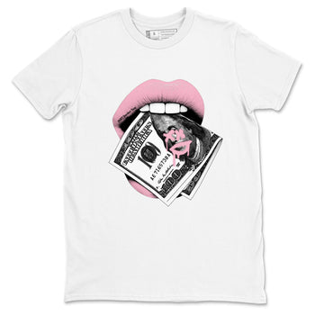 Sneaker Threads – Sneaker Threads To Match Air Jordan 5 35th Anniversary Shoes – Lips Money Tee White 2