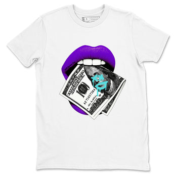 5s Grape shirts to match jordans Lips Money sneaker match tees AJ5 Retro Grape match shoes to clothes SNRT Sneaker Tees unisex cotton White 2 shirts