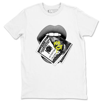Lips Money sneaker match t-shirt styled to complete your fit with the Air Max 90 Cyber sneakers, shown in White 2.