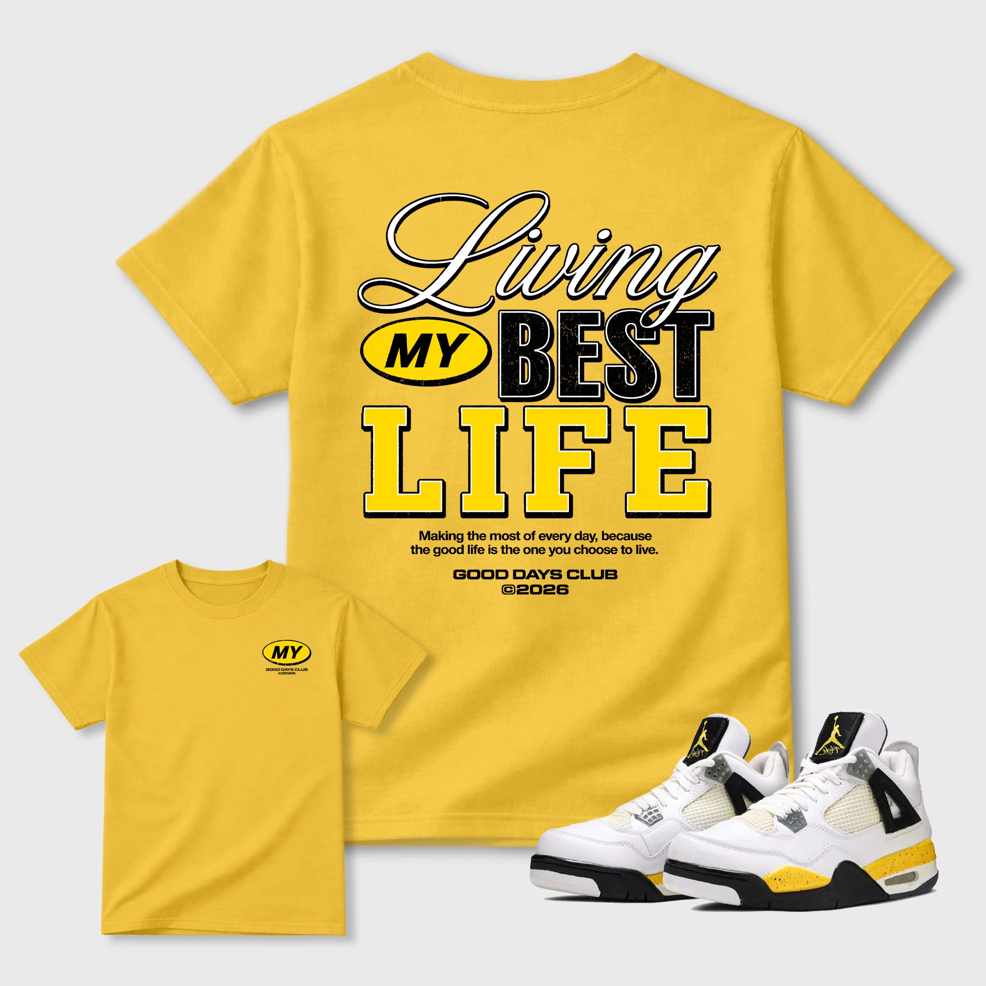 Living My Best Life Graphic T-Shirt featuring original streetwear artwork designed to match the . Daisy Graphic T-Shirt.