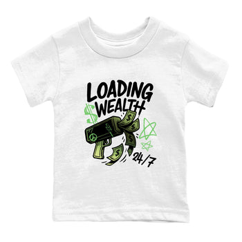 Best Christmas gifts for sneakerheads - Sneaker Tees To Match Air Foamposite One Pine Green Sneakers – Loading Wealth Kids T-Shirt White 2