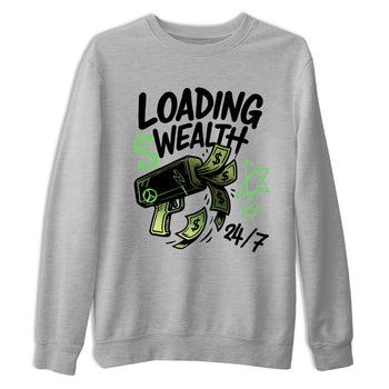 Best Christmas gifts for sneakerheads - Sneaker Tees To Match Air Foamposite One Pine Green Sneakers – Loading Wealth Tee Heather Grey 2