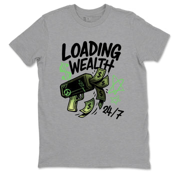 Best Christmas gifts for sneakerheads - Sneaker Tees To Match Air Foamposite One Pine Green Sneakers – Loading Wealth Tee Heather Grey 2