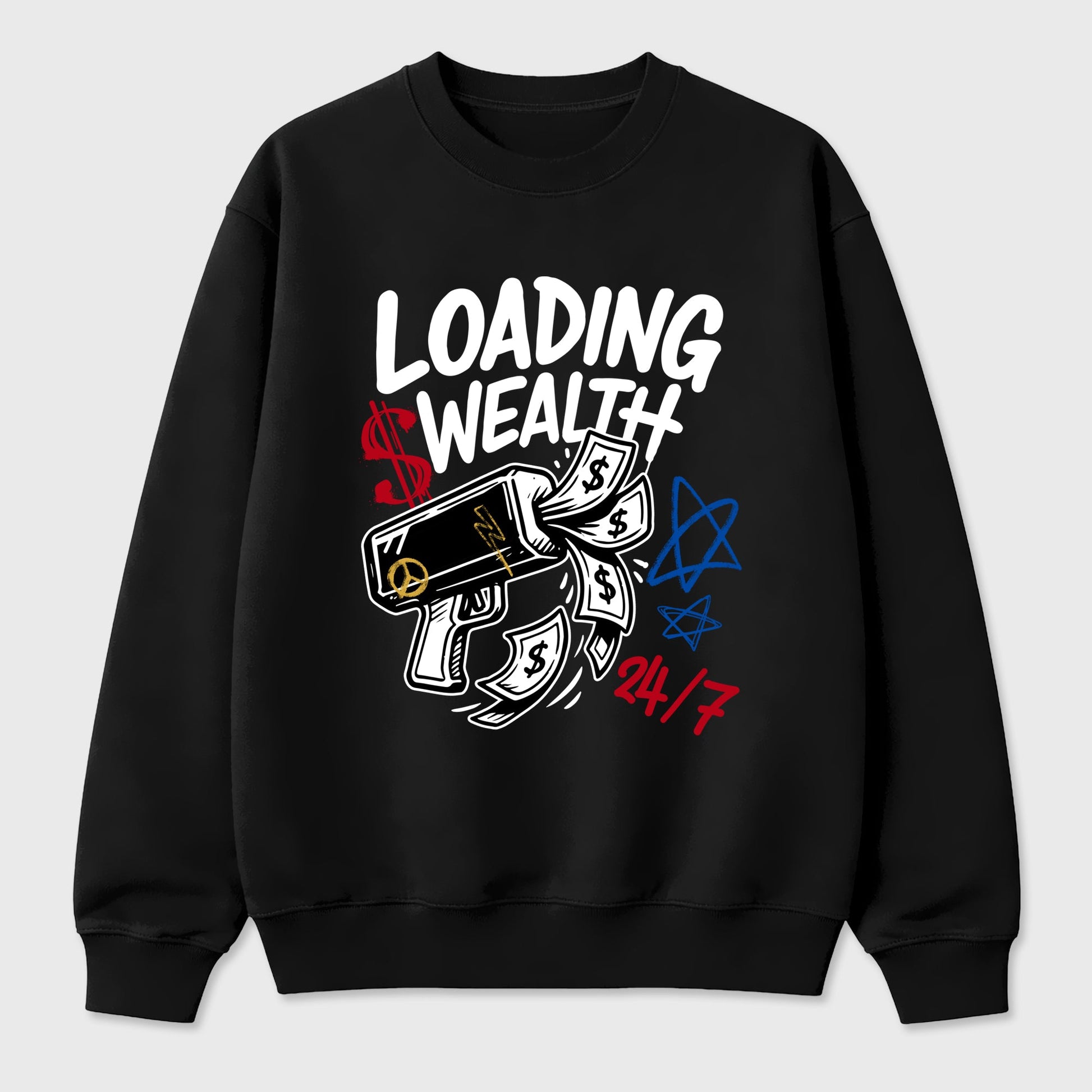 Sneaker match tees – Sneaker Tees To Match Air Jordan 1 Union x Fragment Shoes – Loading Wealth Tee Black 2