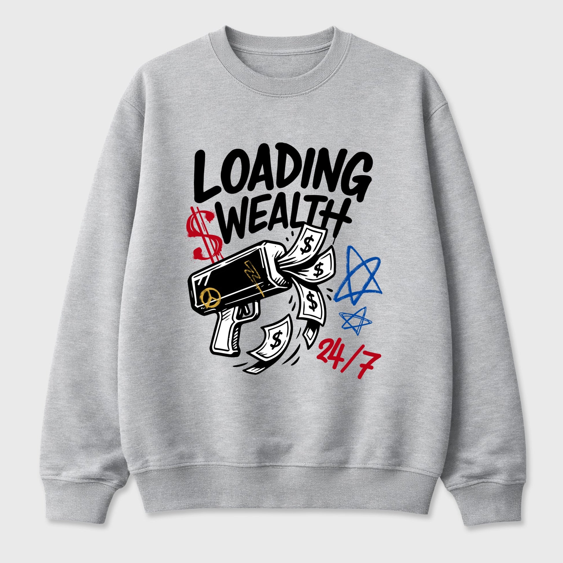 Sneaker match tees – Sneaker Tees To Match Air Jordan 1 Union x Fragment Shoes – Loading Wealth Tee Heather Grey 2