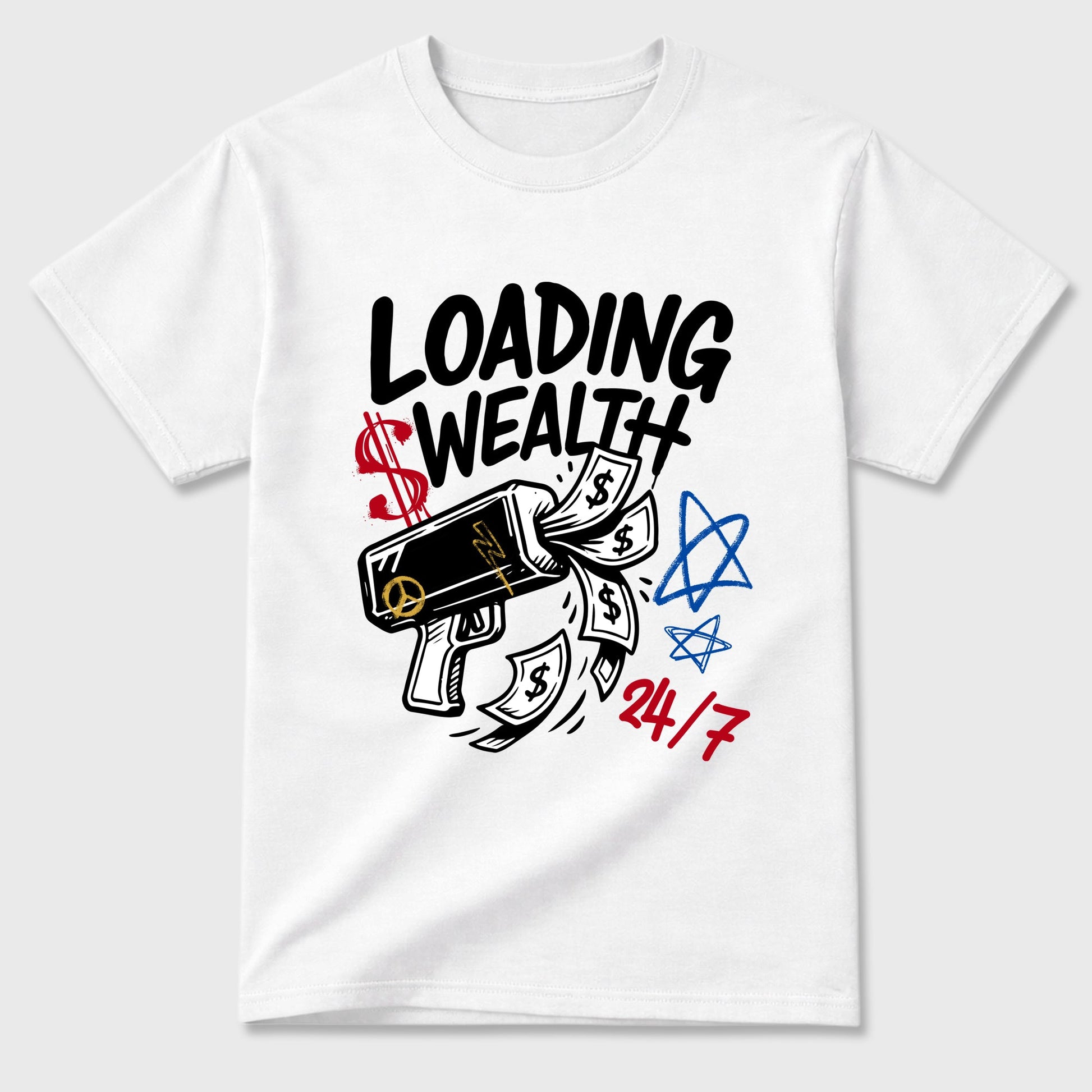 Sneaker match tees – Sneaker Tees To Match Air Jordan 1 Union x Fragment Shoes – Loading Wealth Tee White 2