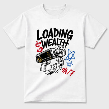 Sneaker match tees – Sneaker Tees To Match Air Jordan 1 Union x Fragment Shoes – Loading Wealth Tee White 2