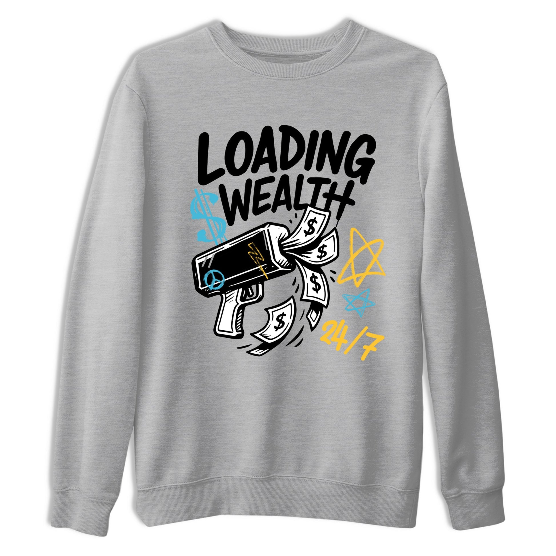 Sneaker match tees – Sneaker Tees To Match Air Jordan 11 Gamma Shoes – Loading Wealth Tee Heather Grey 2