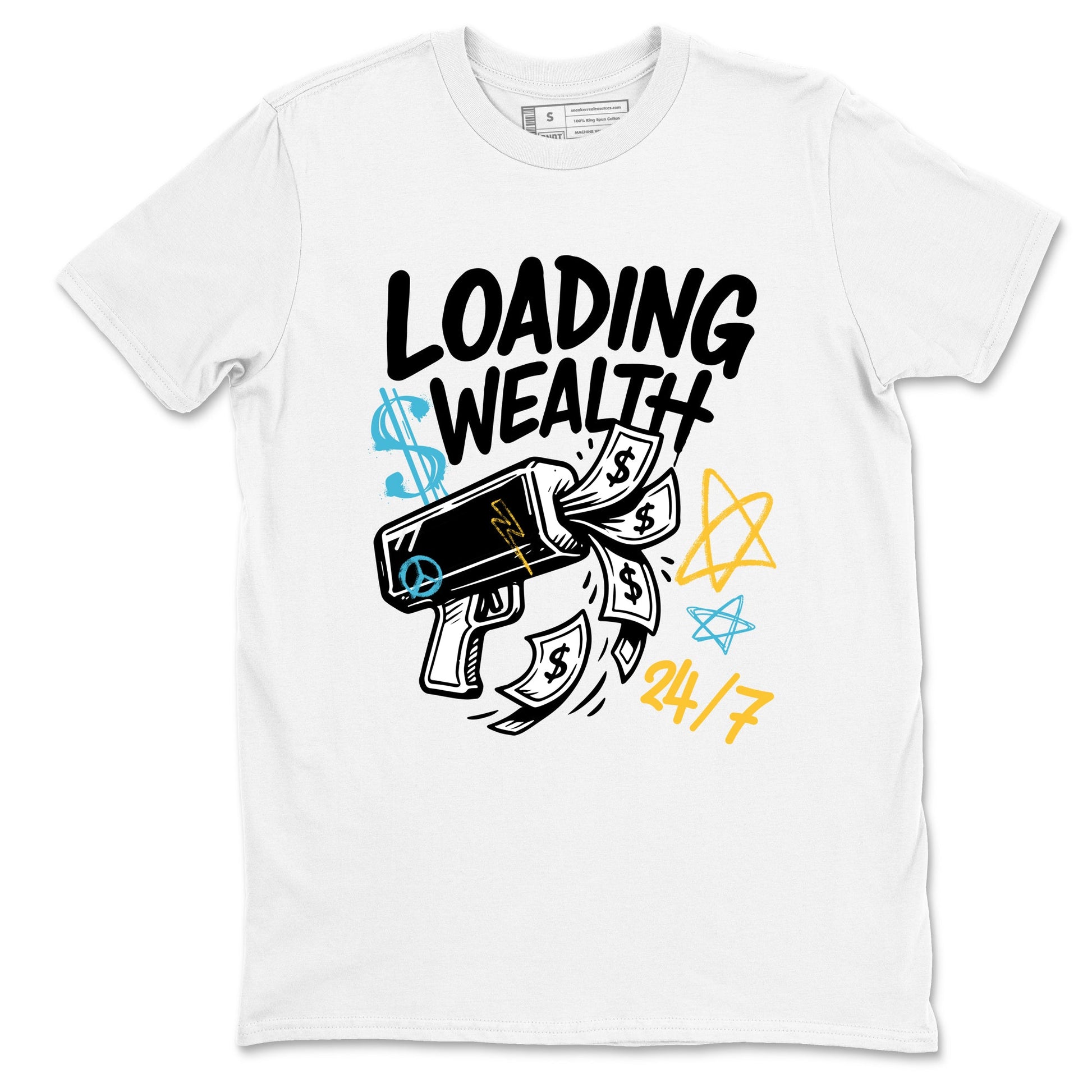 Sneaker match tees – Sneaker Tees To Match Air Jordan 11 Gamma Shoes – Loading Wealth Tee White 2
