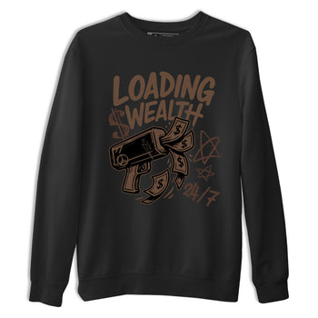 Sneaker match tees – Sneaker Tees To Match Air Jordan 4 A Ma Maniere x Dark Mocha Shoes – Loading Wealth Tee Black 2