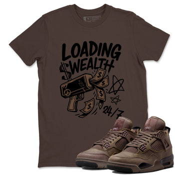 Sneaker match tees – Sneaker Tees To Match Air Jordan 4 A Ma Maniere x Dark Mocha Shoes – Loading Wealth Tee Dark Chocolate 1