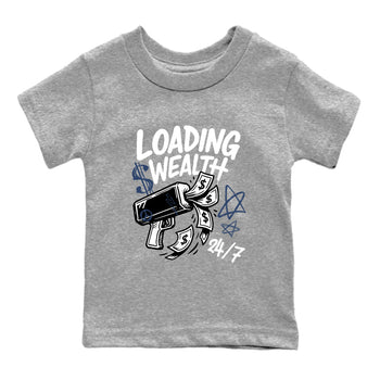 Sneaker match tees – Sneaker Tees To Match Air Jordan 9 Flint Grey Shoes – Loading Wealth Kids T-Shirt Heather Grey 2