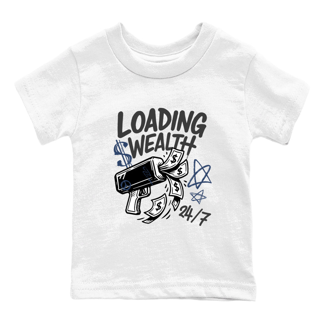Sneaker match tees – Sneaker Tees To Match Air Jordan 9 Flint Grey Shoes – Loading Wealth Kids T-Shirt White 2
