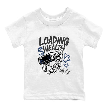 Sneaker match tees – Sneaker Tees To Match Air Jordan 9 Flint Grey Shoes – Loading Wealth Kids T-Shirt White 2