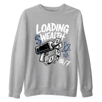 Sneaker match tees – Sneaker Tees To Match Air Jordan 9 Flint Grey Shoes – Loading Wealth Tee Heather Grey 2