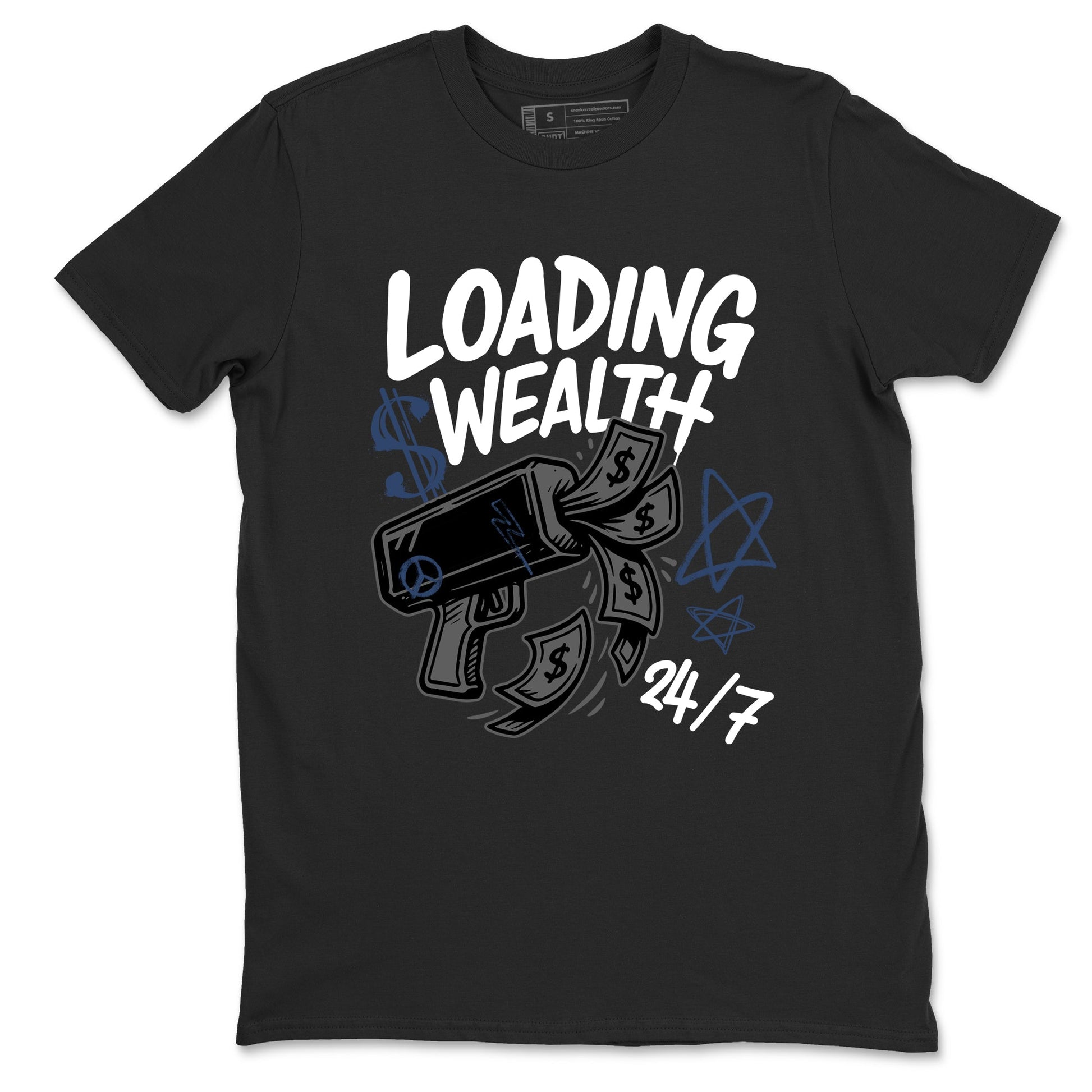 Sneaker match tees – Sneaker Tees To Match Air Jordan 9 Flint Grey Shoes – Loading Wealth Tee Black 2