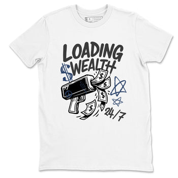 Sneaker match tees – Sneaker Tees To Match Air Jordan 9 Flint Grey Shoes – Loading Wealth Tee White 2