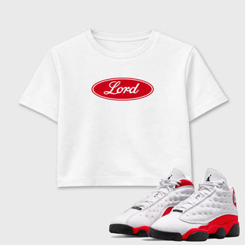 Lord SNRT Sneaker Women's Top - Air Jordan 13 University Red - SNRT Sneaker T-shirts