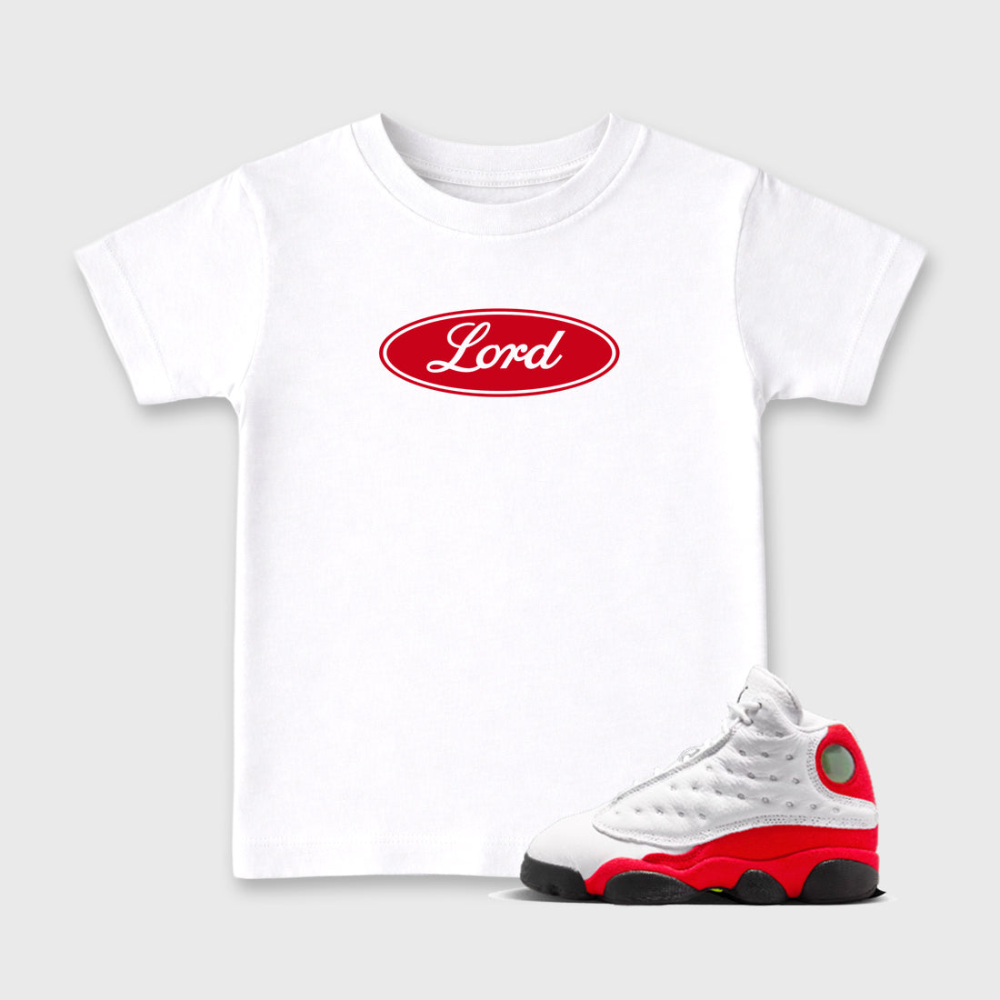 Lord SNRT Sneaker Tees Kids - Air Jordan 13 University Red - SNRT Sneaker T-shirts