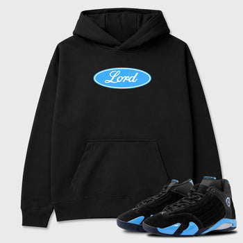 Sneaker match tees – Sneaker Tees To Match Air Jordan 14 University Blue Shoes – Lord Tee Black 1