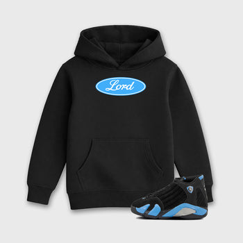 Sneaker match tees – Sneaker Tees To Match Air Jordan 14 University Blue Shoes – Lord Kids T-Shirt Black 1