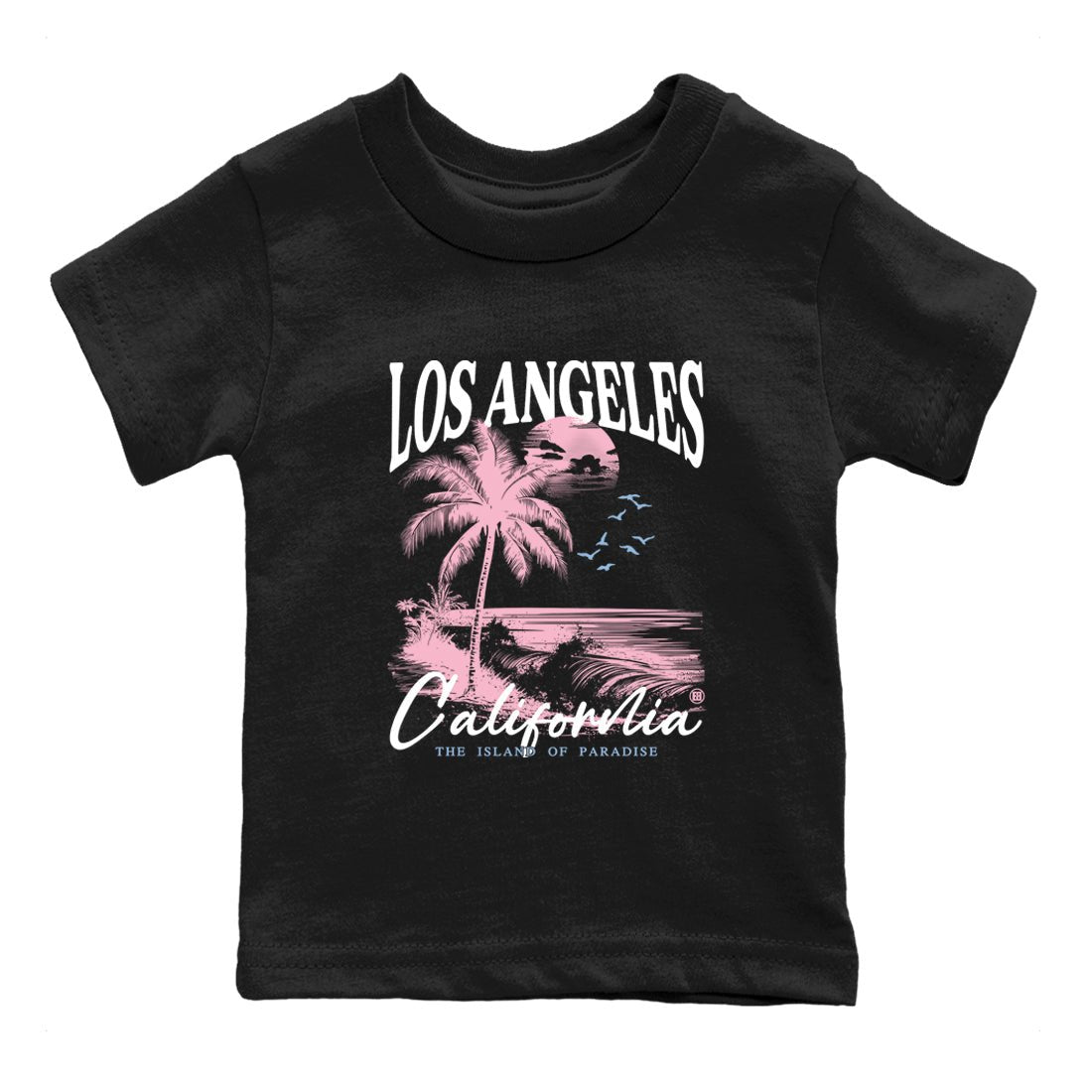 Sneaker match tees – Sneaker Tees To Match Air Jordan 5 35th Anniversary Shoes – Los Angeles California Kids T-Shirt Black 2