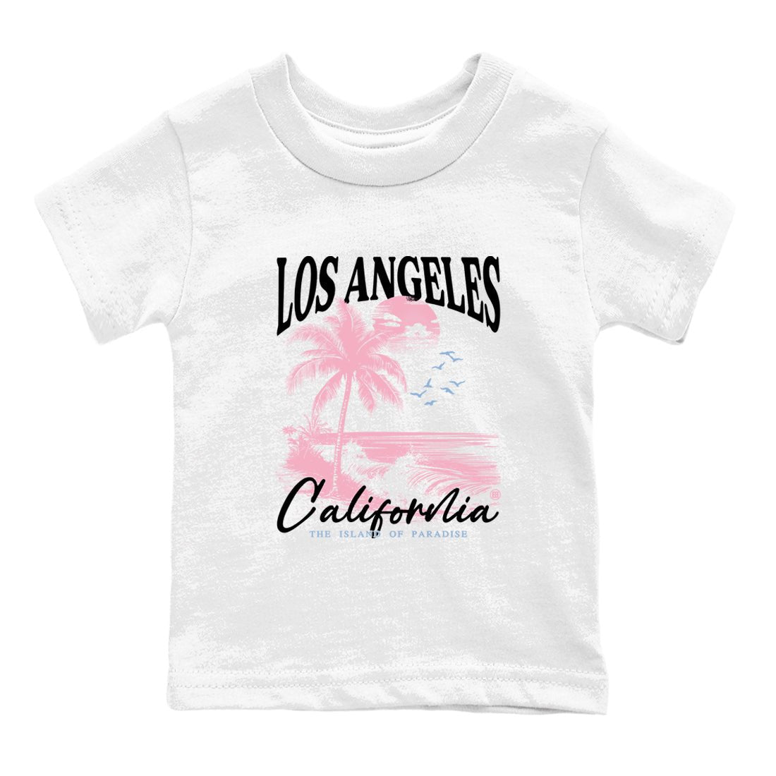 Sneaker match tees – Sneaker Tees To Match Air Jordan 5 35th Anniversary Shoes – Los Angeles California Kids T-Shirt White 2